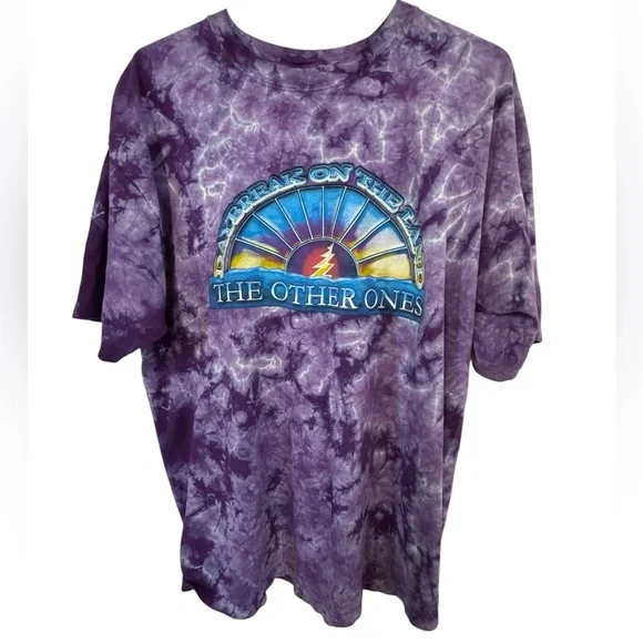 Purple The Grateful Dead The Other Ones 2002 Tour Men’s XL Tie-Dye T-Shirt RARE - Picture 1 of 4